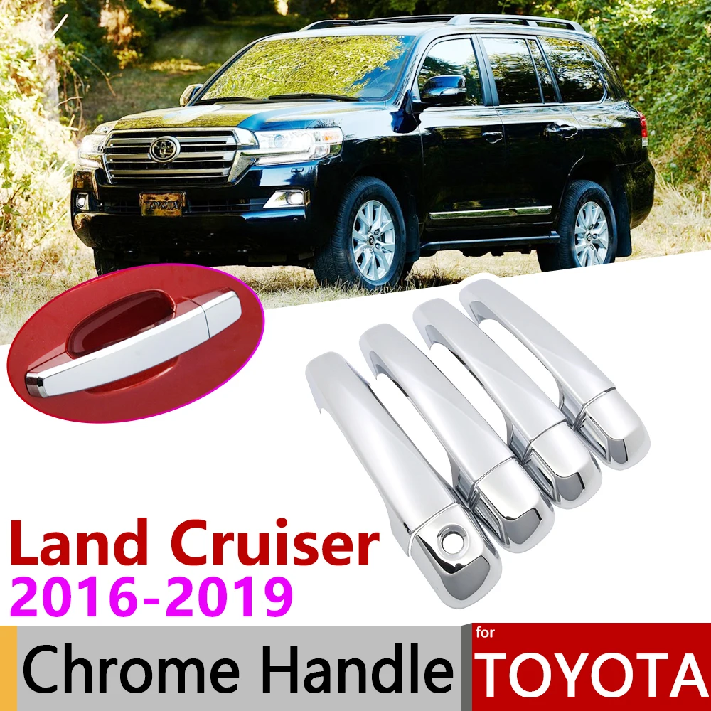 Для Toyota Land Cruiser J200 200 Roraima facelift 2016 2019 хромированная крышка дверной ручки
