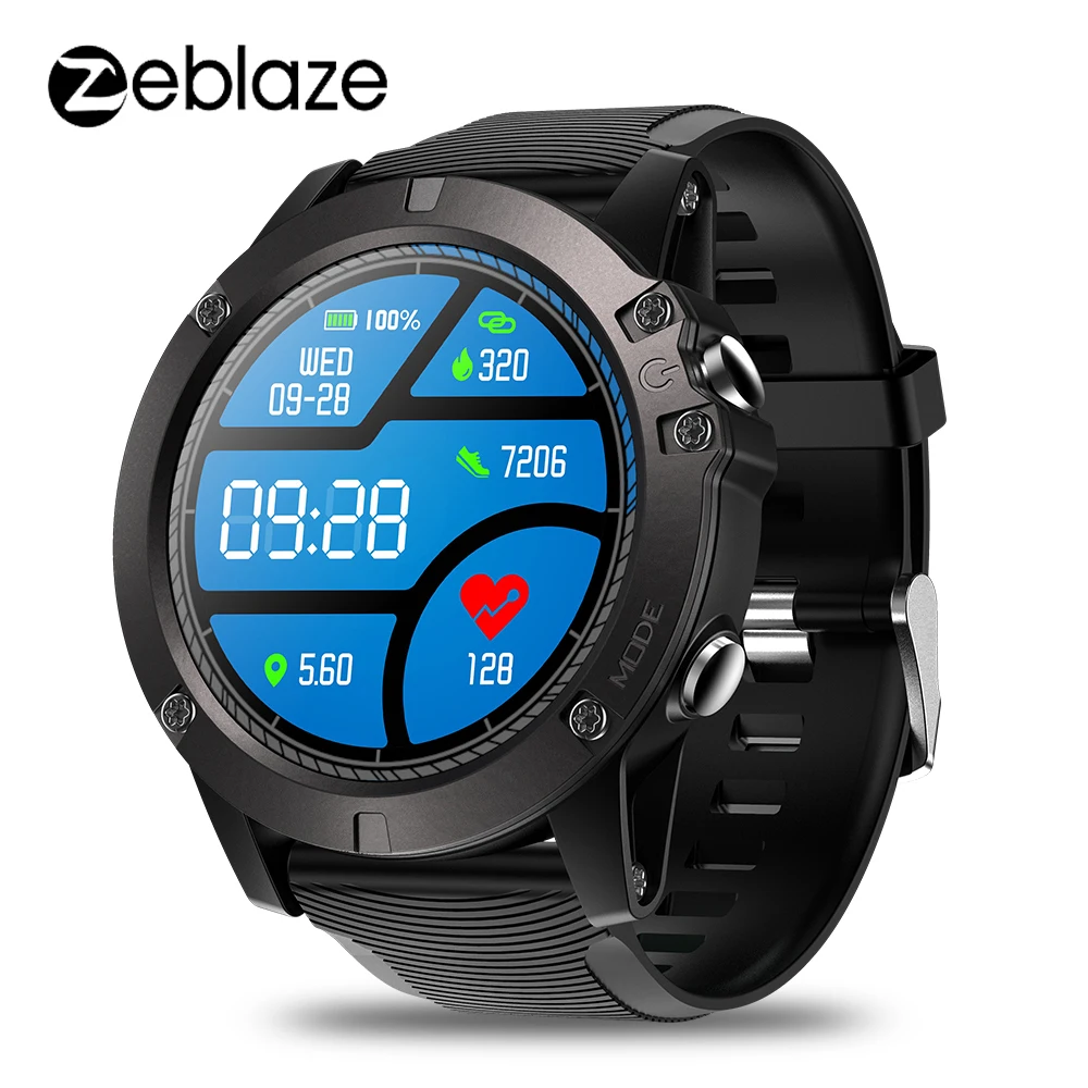 Zeblaze VIBE 3 PRO спортивные Смарт-часы мужские цветной сенсорный дисплей монитор сердечного ритма IP67 водонепроницаемые Смарт-часы для IOS Android