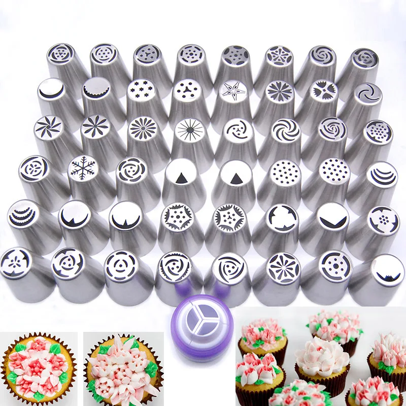 48 шт. сопла 1 соединитель русские наконечники тюльпан из нержавеющей стали