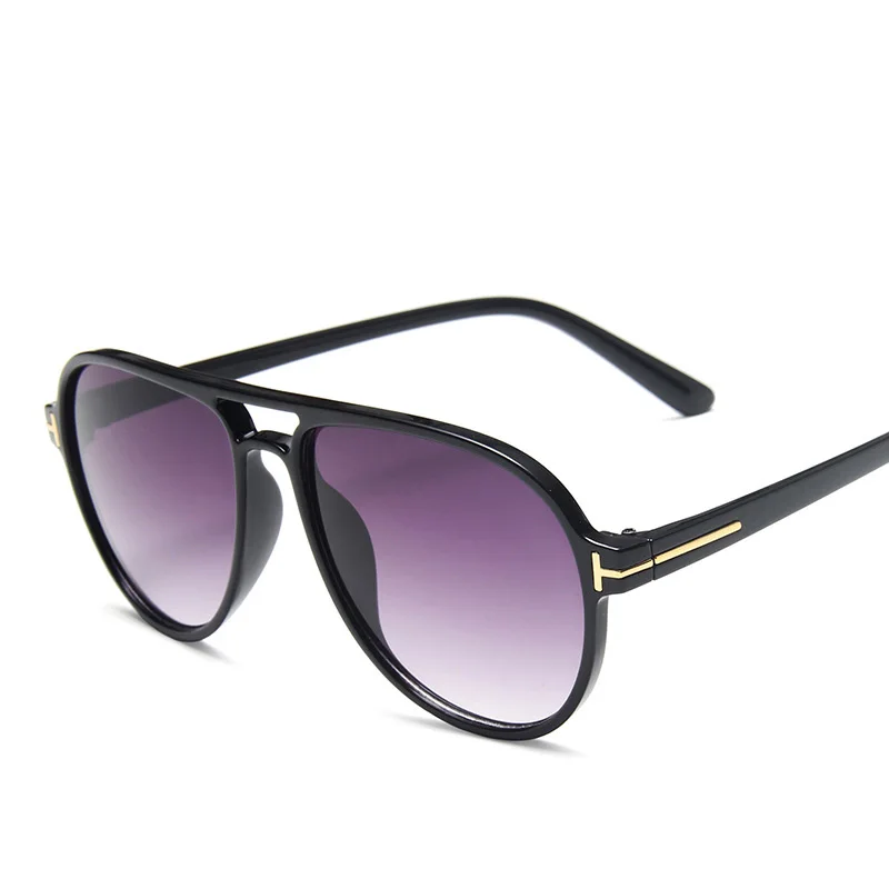 

Double beam big frame frog mirror retro round frame T-shaped sunglasses men's aviator sunglasses cazal sunglasses for men
