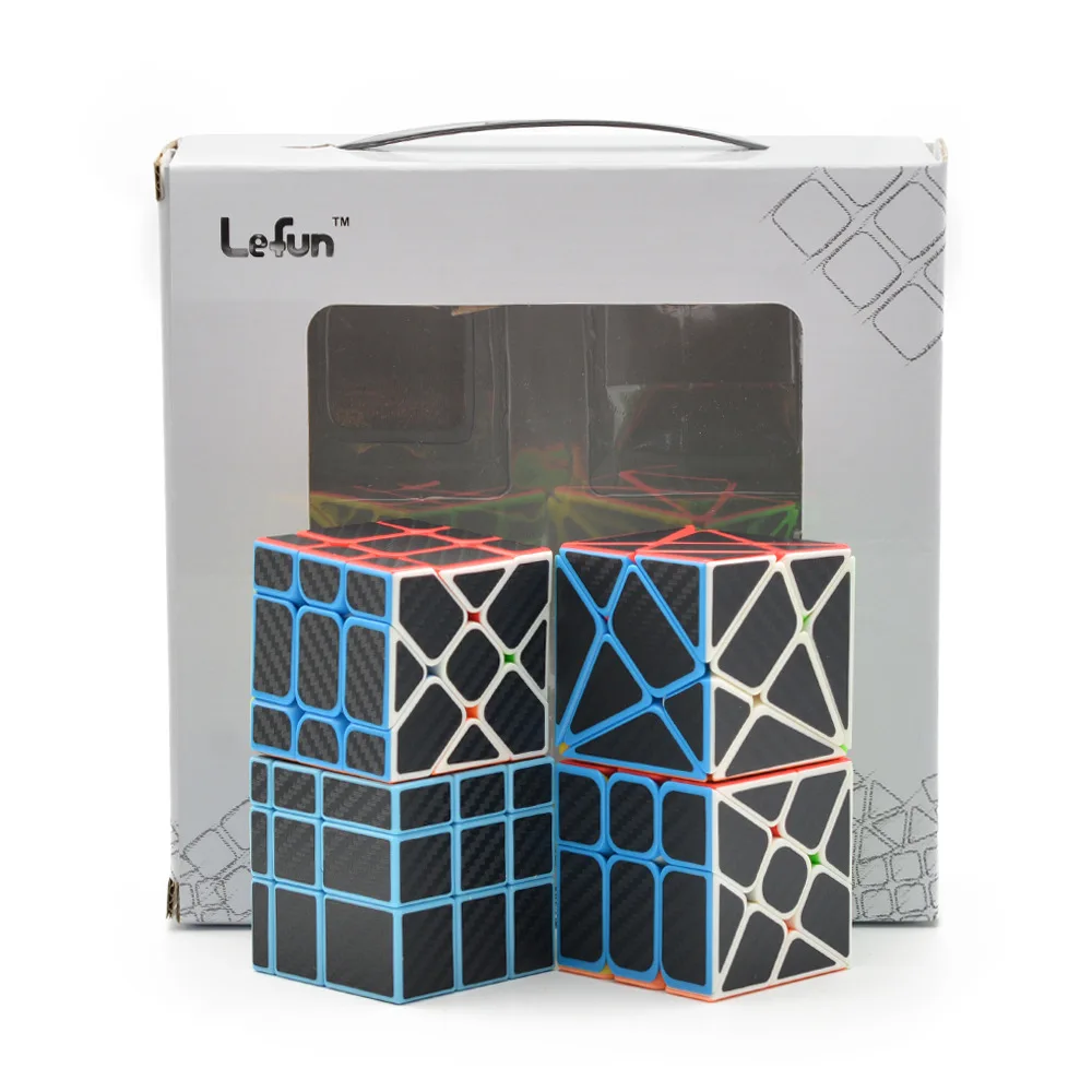 4 шт. Lefun Куб Стиль ветряная мельница ось Фишер куб зеркало Волшебная скорость