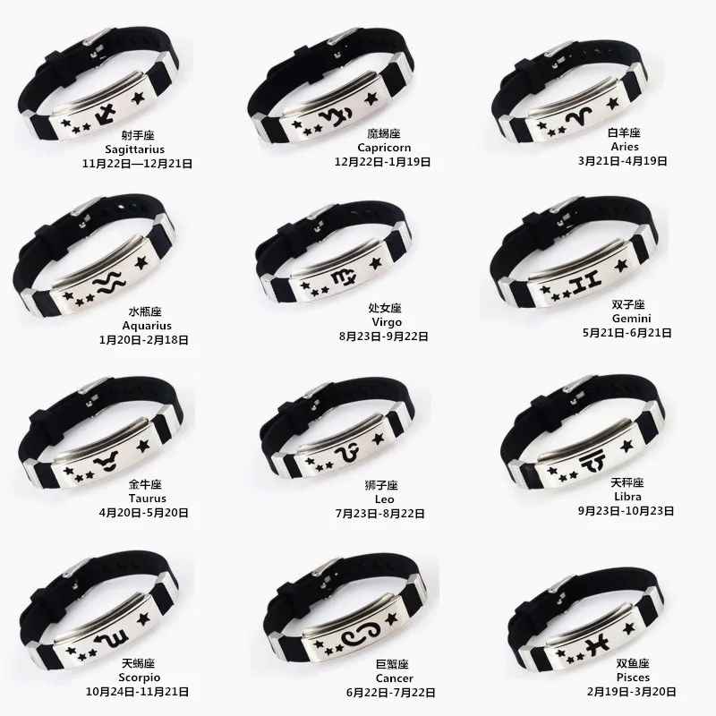 Прямая поставка с фабрики браслет из нержавеющей стали 12 созвездиями