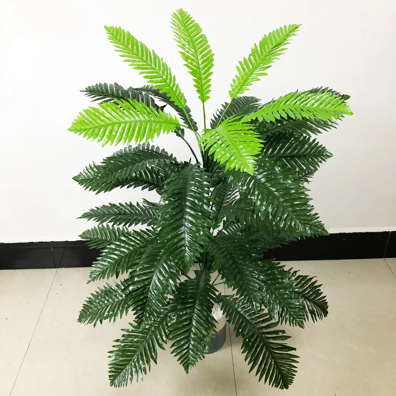 

90cm 39 Heads Tropical Artificial Palm Tree Large Fake Plants Leaves Silk Monstera Foliage Plastic Tree Branch for Home Wedding