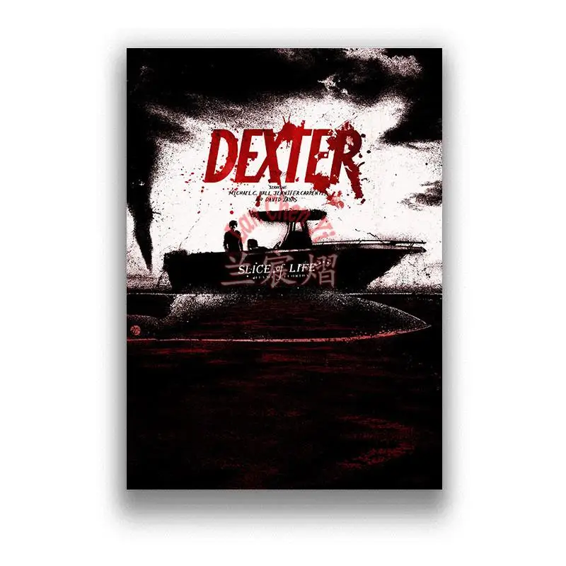 

Dexter, белая глянцевая бумага, искусство стен, постеры для гостиной, спальни, живопись