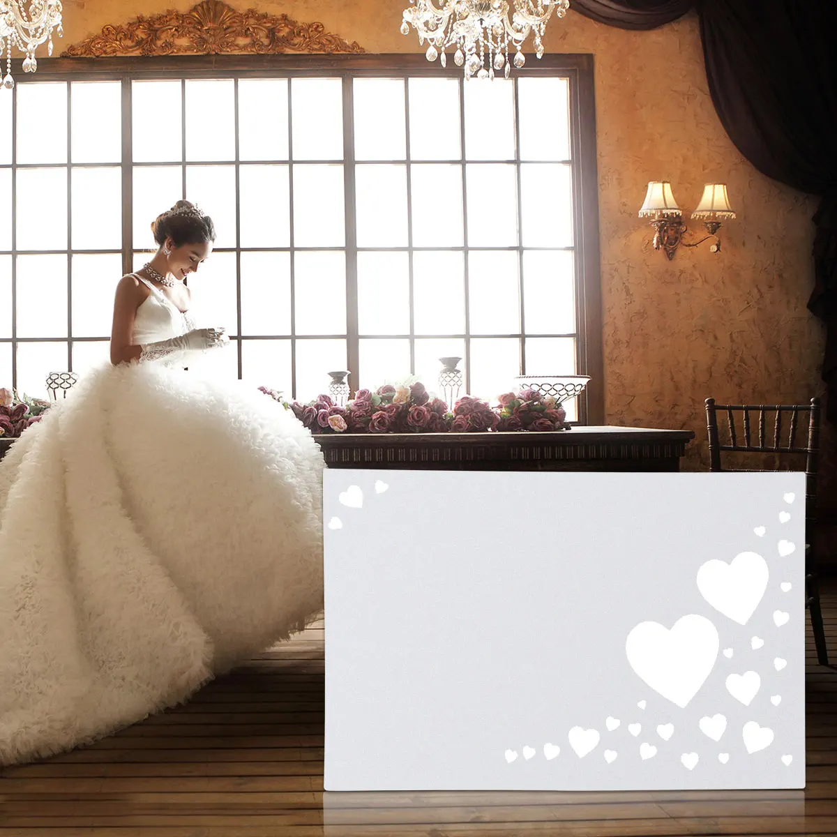 100 шт. бумажные карты для сидений с вырезами в форме сердца настольные визитки