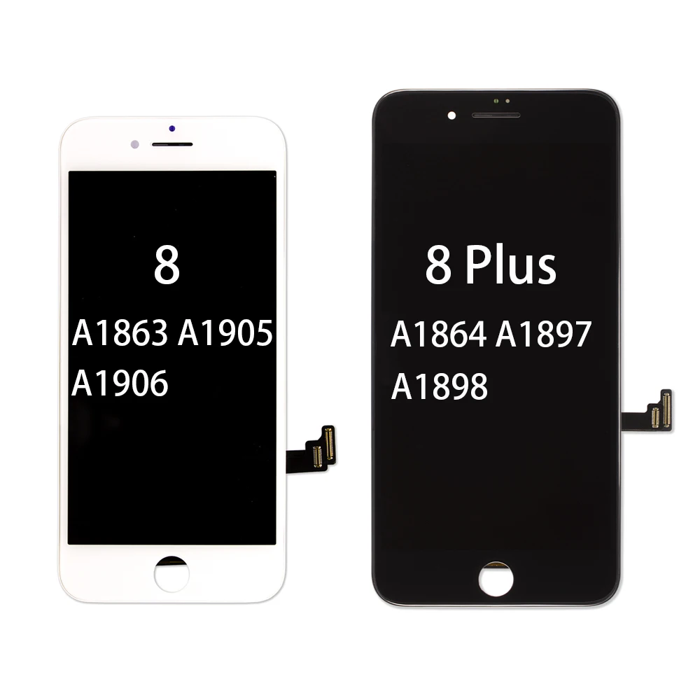 Pantalla экран для iPhone 8 8 Plus дисплей Замена 3D сенсорный дигитайзер сборка экран для A1863 A1905 A1906 без битых пикселей