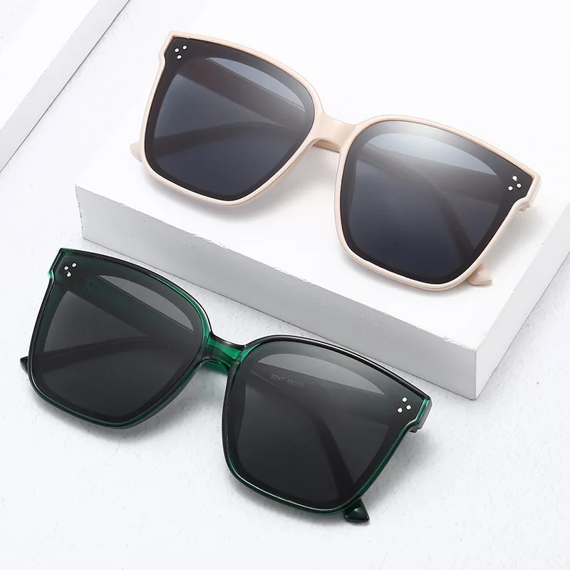 2020 Новый стиль корейский тренд квадратная большая оправа солнцезащитные очки