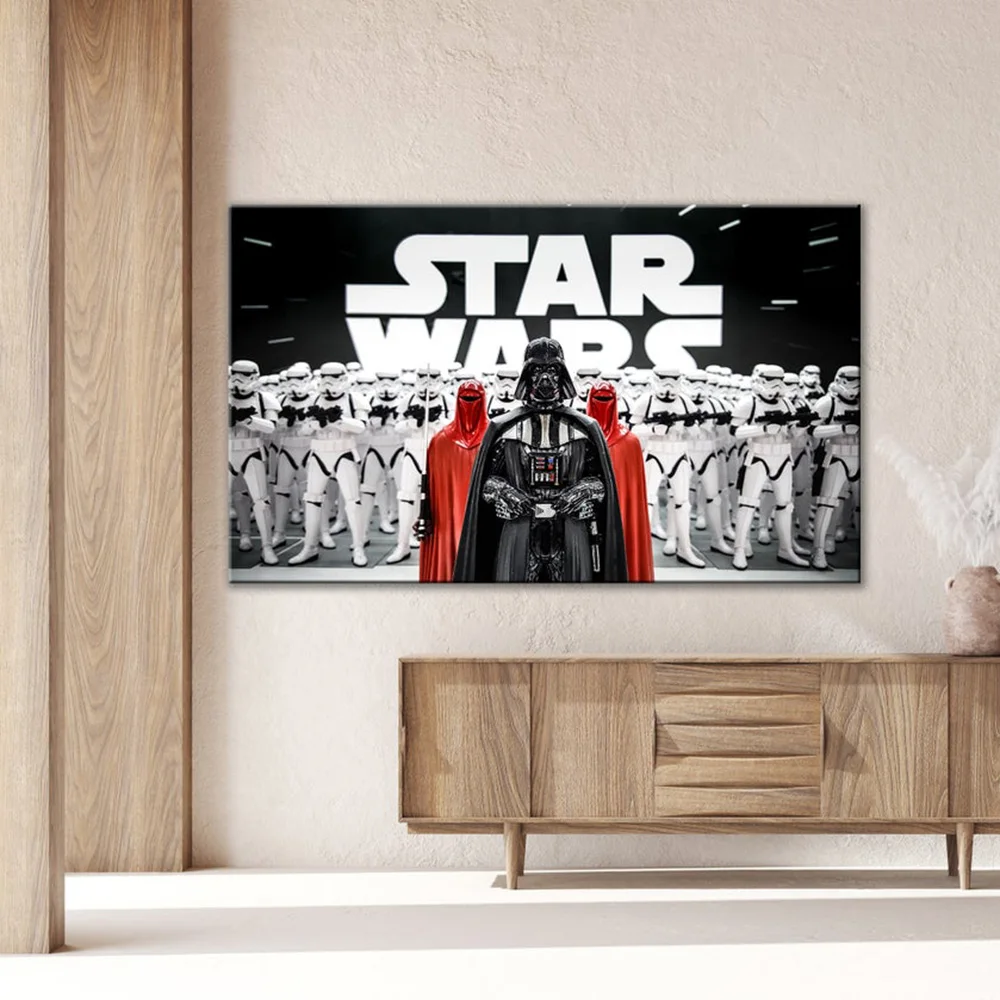 

Star Wars Black Samurai Lightsaber Poster Painting Disney Canvas Print On Wall Art Picture For Living Room Home Decor Frameless