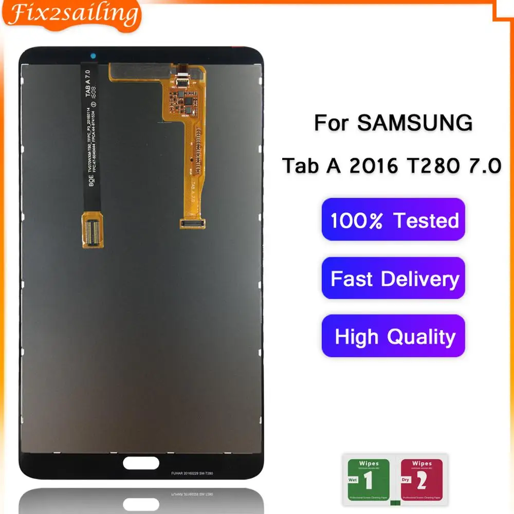 Сменный сенсорный ЖК экран для Samsung Galaxy Tab A 7 0 T280 T285|ЖК-экраны и панели планшетов| |