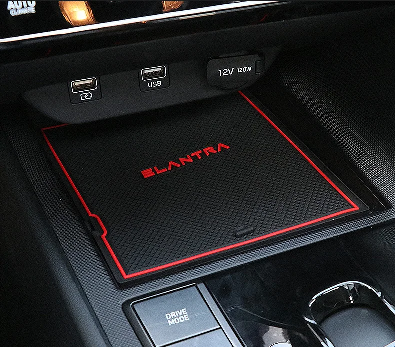 

Anti-Slip Gate slot cup mat for Hyundai Elantra CN7 2020 2021 Interior Door Pad/Cup Non-slip pad Accessories