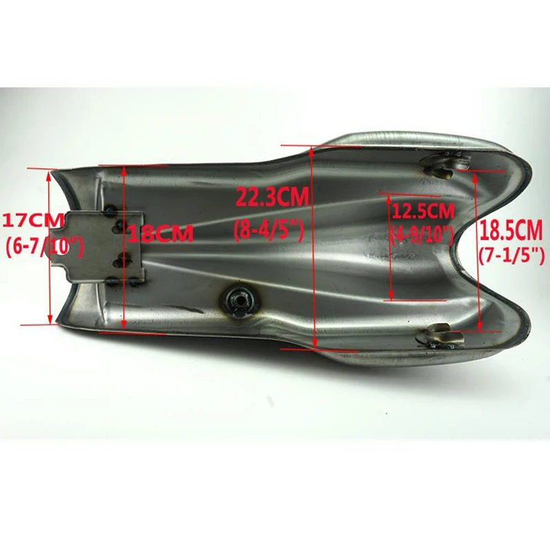 10 л/2 6 Гал кафе гонщик мотоцикла Бензобак с толстой железной крышкой Petcock