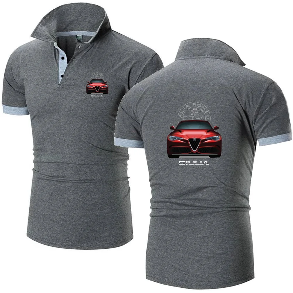 Мужские рубашки-поло Alfa Romeo Giulia футболка для бега Спортивная Мужская