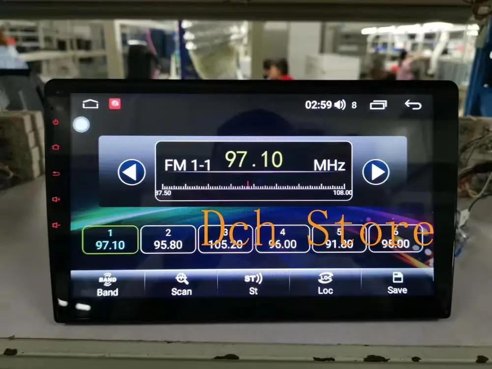 Автомобильный DVD плеер 10 1/9 дюймов 2.5D IPS сенсорный экран Android 8 1 GPS радио