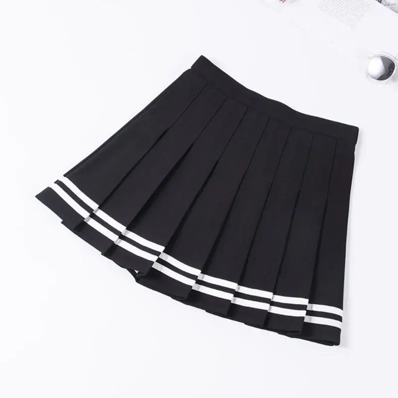 Женская плиссированная мини юбка трапециевидной формы с высокой талией и