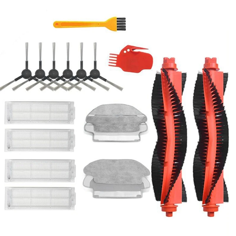 

Основная Щетка Фильтр боковая щетка сс ткань для очистки экрана для Xiaomi STYJ02YM робот пылесос запчасти Конга 3490 Viomi V2 PRO V-RVCLM21B запчасти