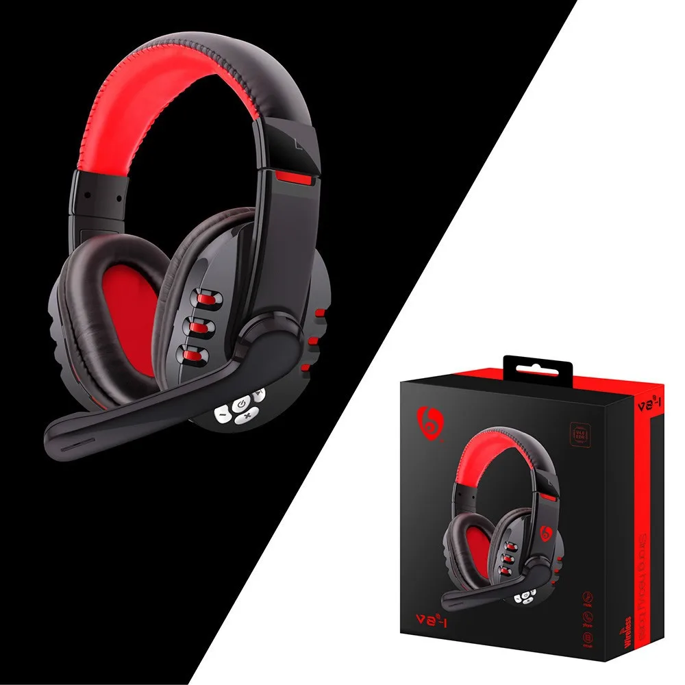 Hi-Fi стереонаушники Bluetooth музыкальная гарнитура FM и поддержка sd-карты с микрофоном