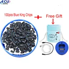 100 шт., чипы King + Бесплатный подарок, 1 комплект, пульт дистанционного управлениячип JMD Ebaby, тестер частоты генератора облачного декодирования ID464D487083