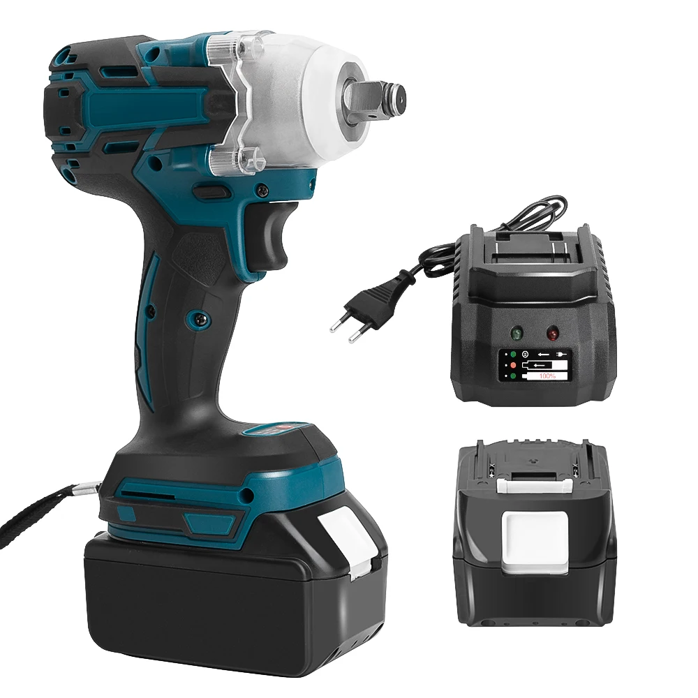 

2.0Ah Li-ion Battery EU Plug Rechargeable Replacement for Makita Battery BL1850 BL1830 BL1860 Cordless Drills Wrench Electric Sa