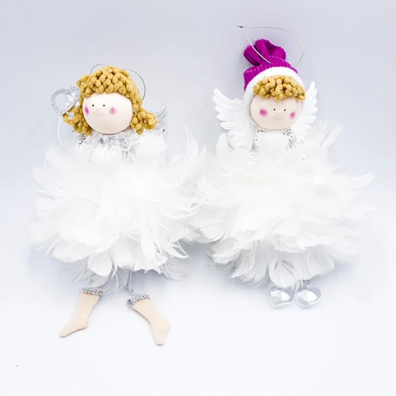 Прекрасный ангел Девочка Эльф кукла подарок на Рождество дерево украшение висячая подвеска Рождественская вечеринка Декор год