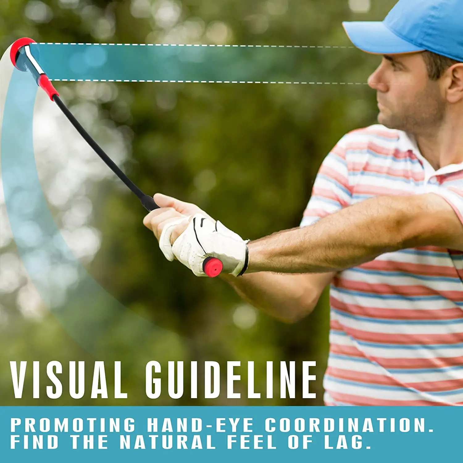 

Golf Swing Trainer - Tempo & Flexibility Training Aids Warm-Up Stick Ideal for Golf Indoor & Outdoor Practice