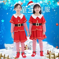 childrens christmas santa claus costume new cute childrens father christmas suit long sleeve santa claus suit party party