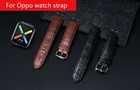 Ремешок для OPPO watch 2, 1, кожаный ремешок под крокодиловую кожу, 41 мм, 42 мм, 46 мм