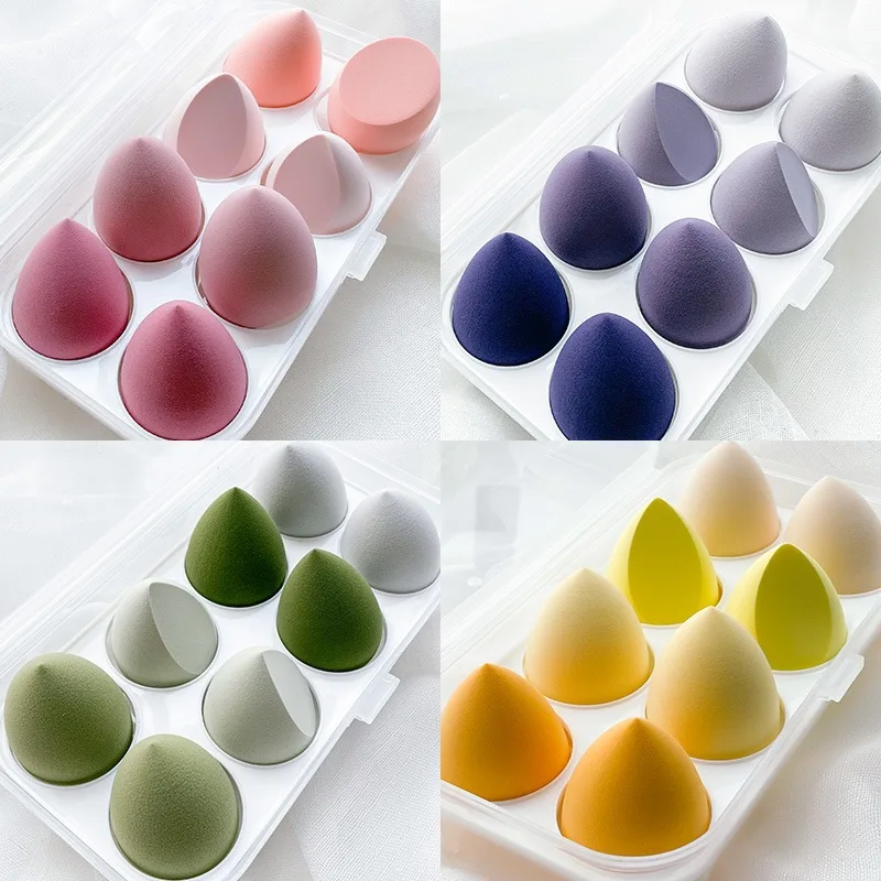 

80PCS Face Makeup Puff Sponges for Cosmetic Foundation Powder Blush Blender Makeup Accessories Tools Blending Sponges 8PCS/SET