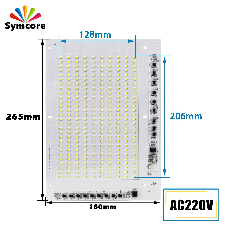 

LED Chip 50W 100W 150W 200W Flood Light Beads AC220V No Need Driver LED Floodlight Lamp For Outdoor Lighting Spotlight DIY Light