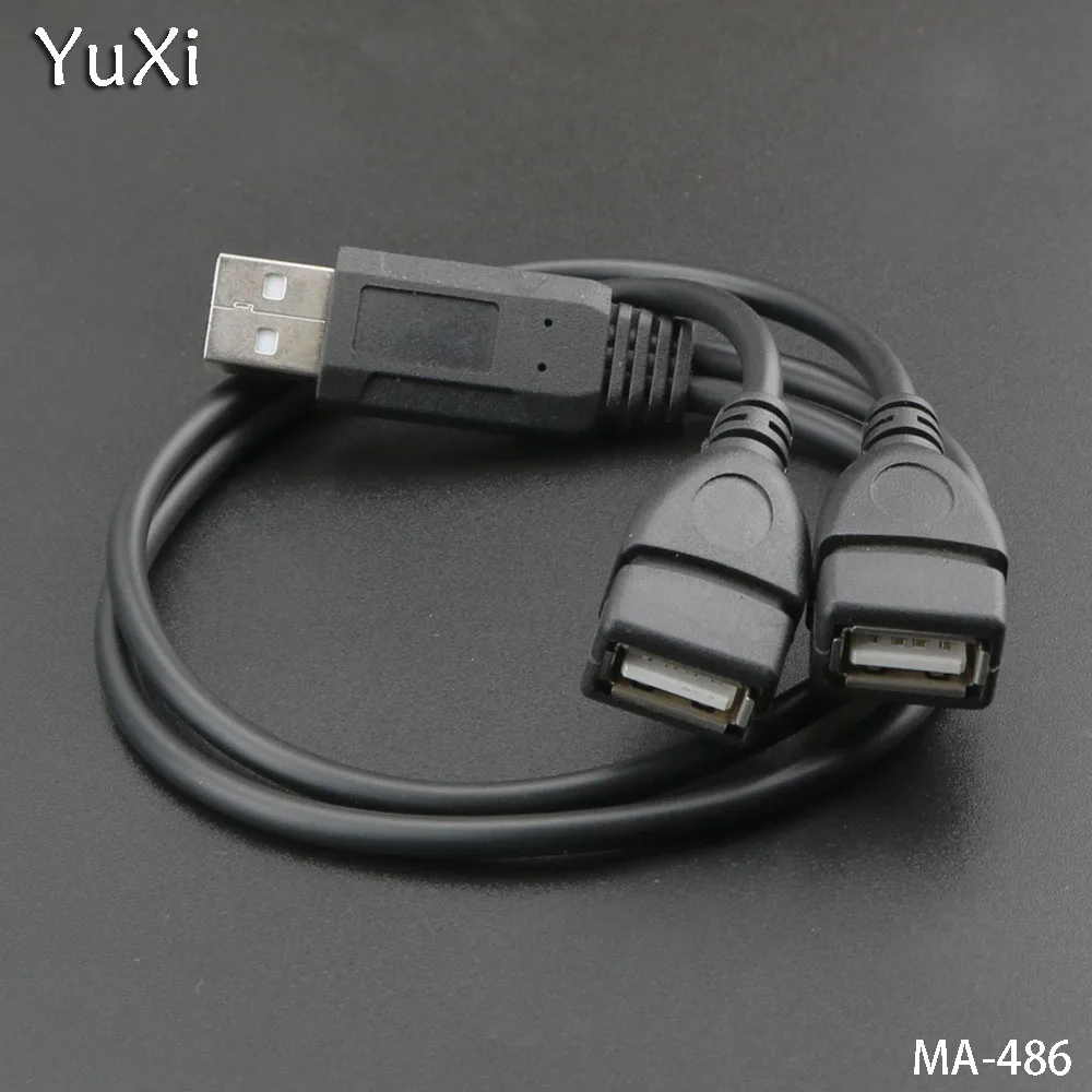 YuXi 2 шт./лот USB A-штекер на A-гнезда адаптер питания разделитель USB2.0 штекер/гнездо