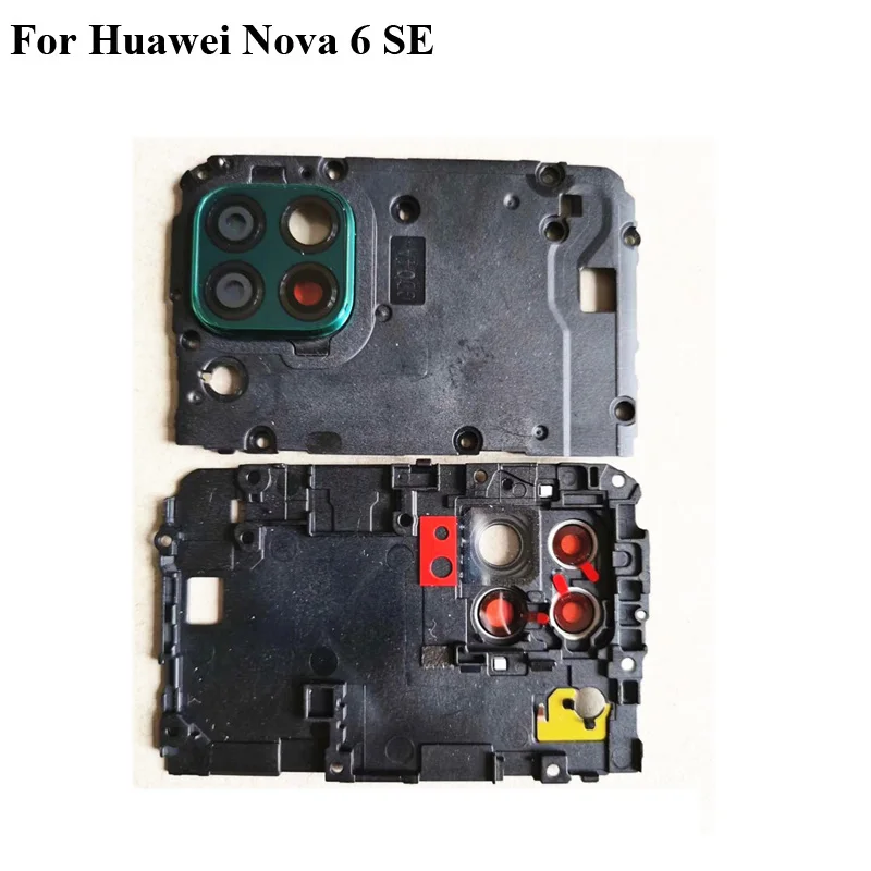 

Для Huawei Nova 6 SE задняя рамка чехол Крышка материнская плата с задней камерой стеклянная крышка объектива Круг Nova6 SE Nova 6se