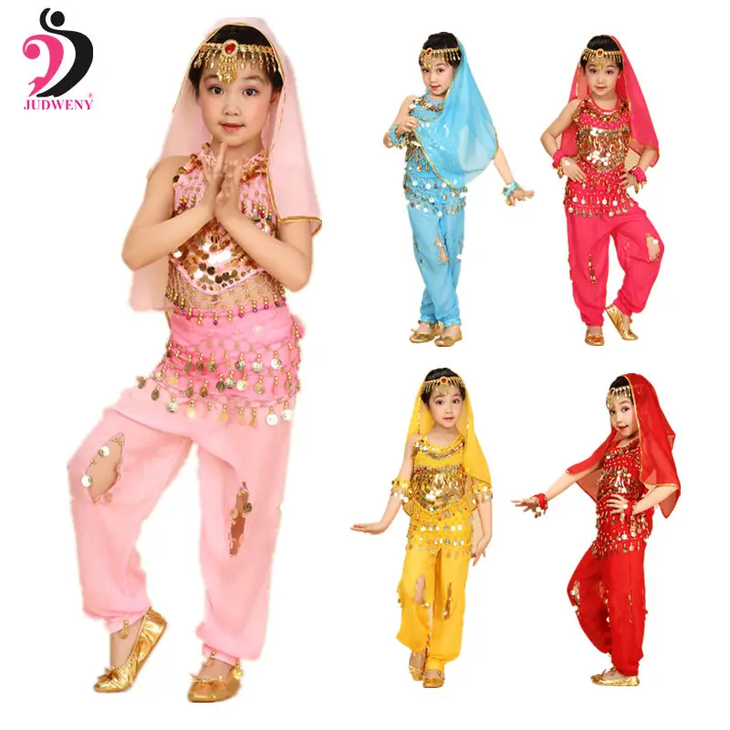 Детский костюм для танца живота новинка 2019 года Индийский Болливуд Восточный