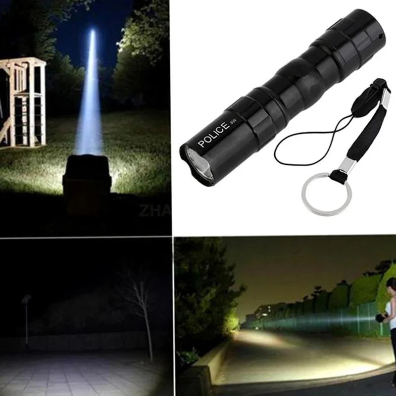 

Mini Portable Flashlight 3W Waterproof Strong Light LED Flashlight Warm White Work Emergency Light for Outdoor Camping