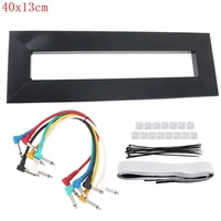 40 x 13cm guitar pedal board setup style diy guitar effect pedalboard with 6pcs 22cm patch cable