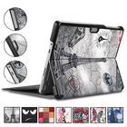 Чехол-накладка для Microsoft Surface Go 2, 10 дюймов, кожаный, складной, с подставкой, из искусственной кожи