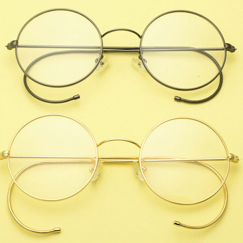 Винтажные античные круглые оправы для очков полные ретро король император Джон