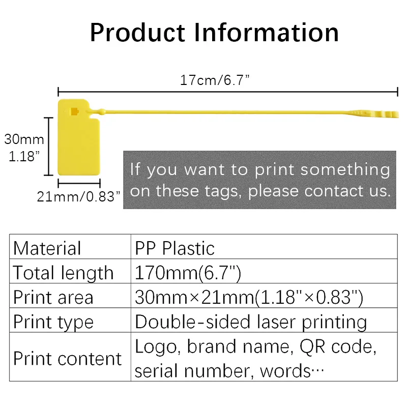 100 шт заказ тапки бирки одноразовые персонализированные пластиковые этикетки