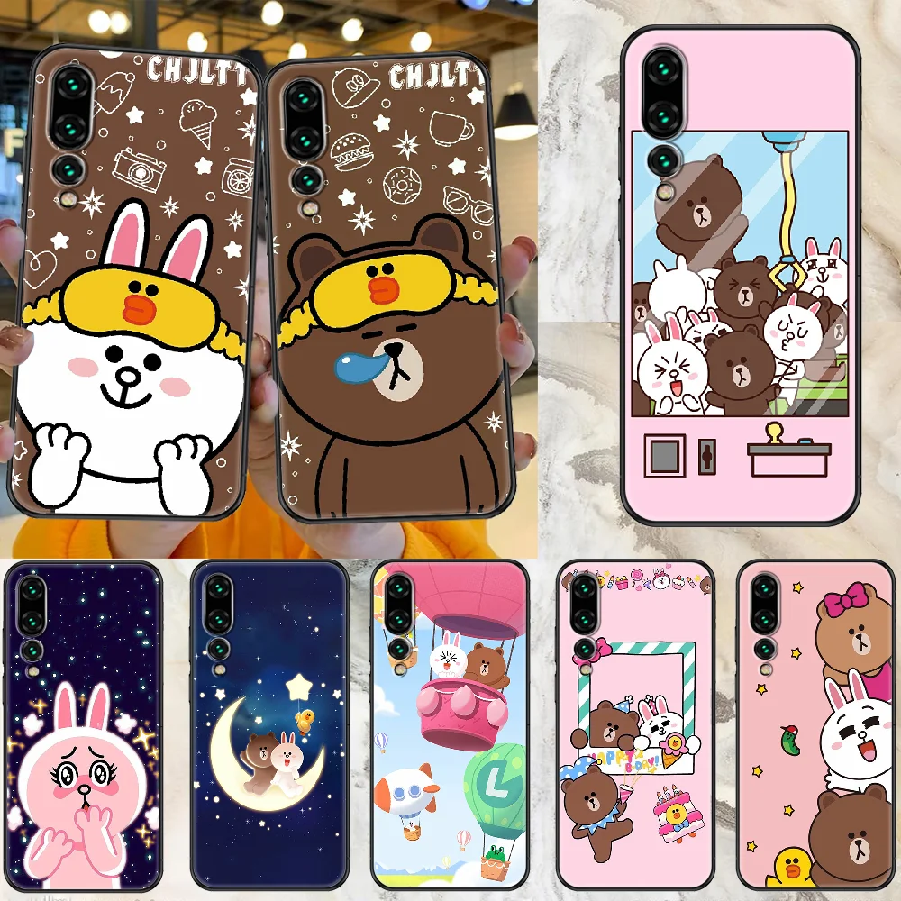 

Sally Cony brown Phone case For Huawei P Mate P10 P20 P30 P40 10 20 Smart Z Pro Lite 2019 black pretty coque art bumper tpu back