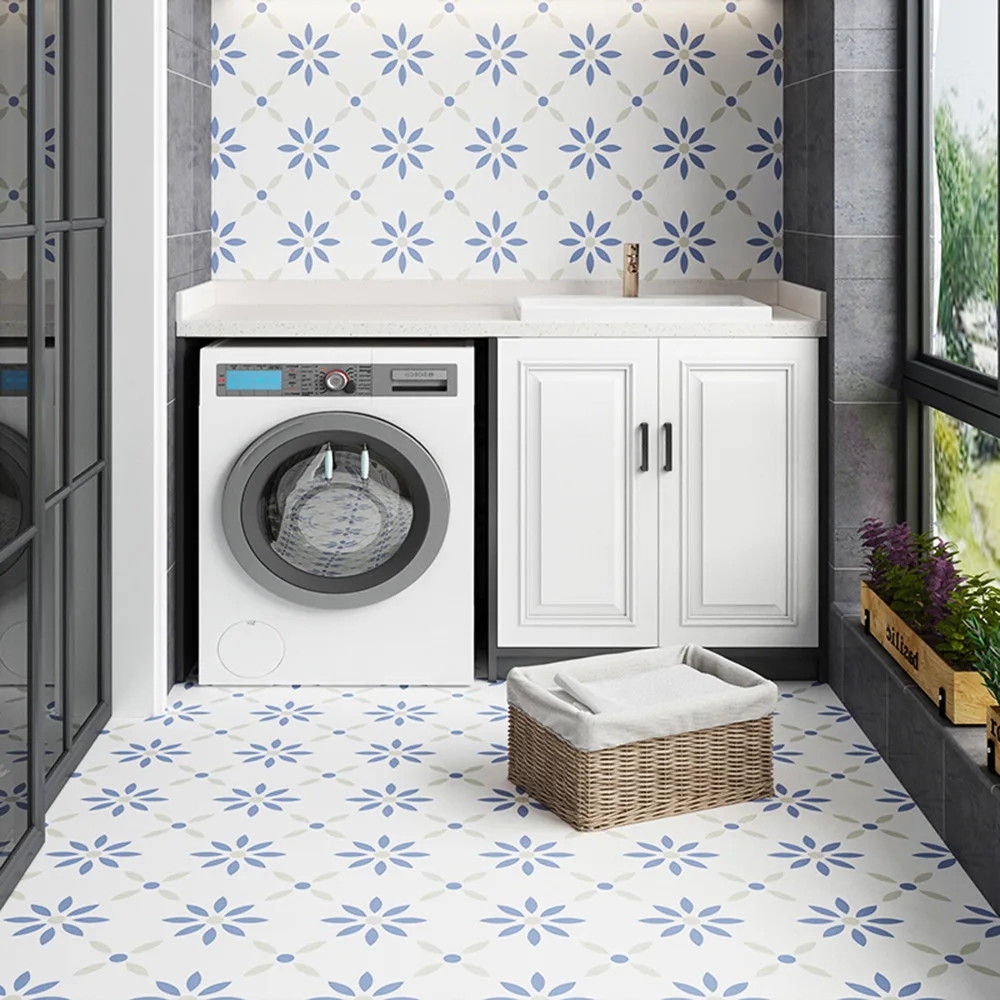 

New Bathroom Non-Slip Floor Vision Tile Waterproof Stickers Background Wall Decorative Wall Stickers Kitchen Floor sticker