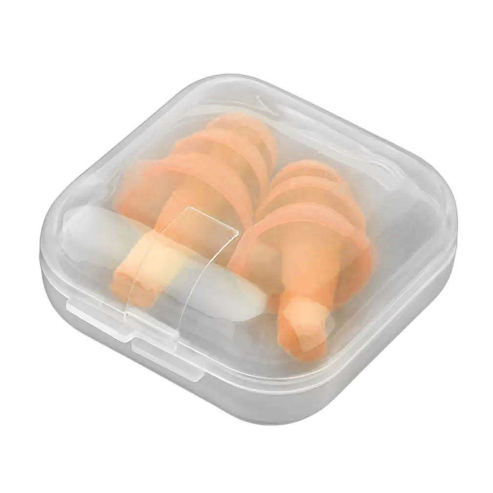 

Spiral Solid Silicone Ear Plugs Sleep Anti-Noise Snoring Earplugs noise cancelling For Sleeping Noise Reduction