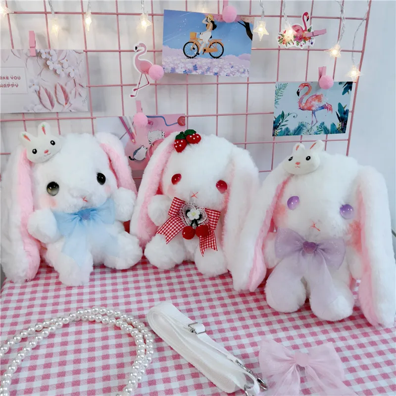 

Original Design Lolita Rabbit Bear Bag JK Bag Cute Bunny Messenger Bag Birthday Gift Plush Toys Original Design Lolita Rabbit Be