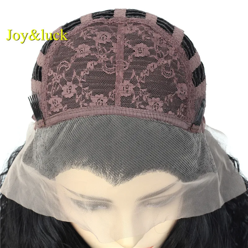 Длинный кудрявый афро парик Joy & luck синтетические кружевные передние парики