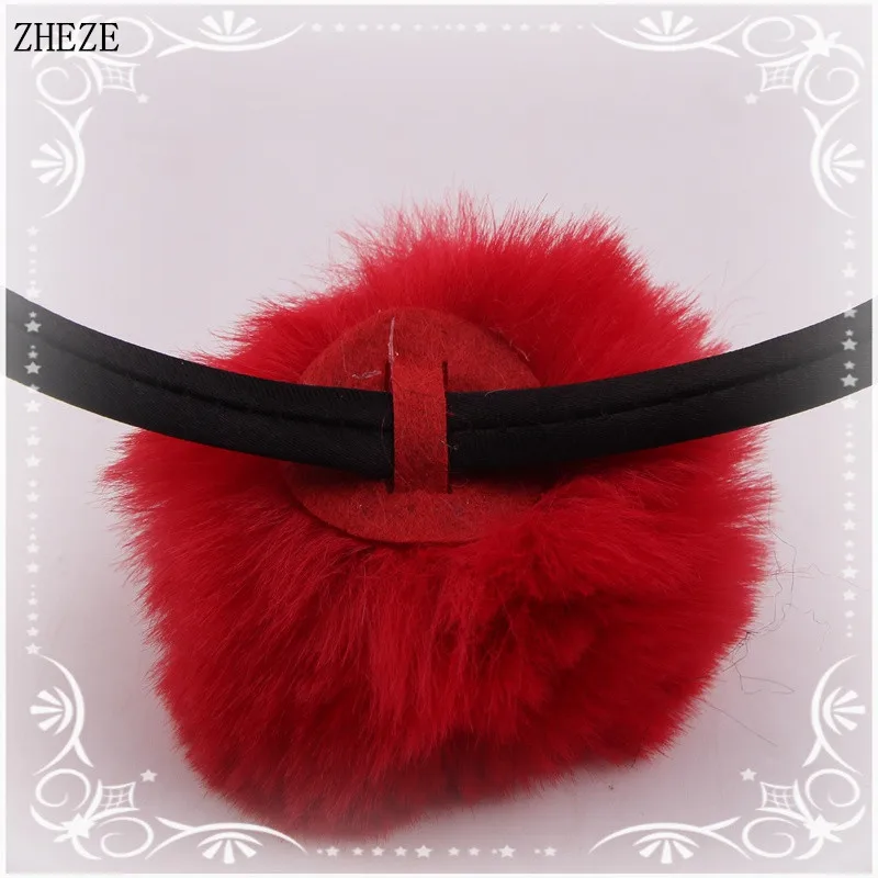 Ободок для волос с плюшевыми шариками 2 шт./лот |