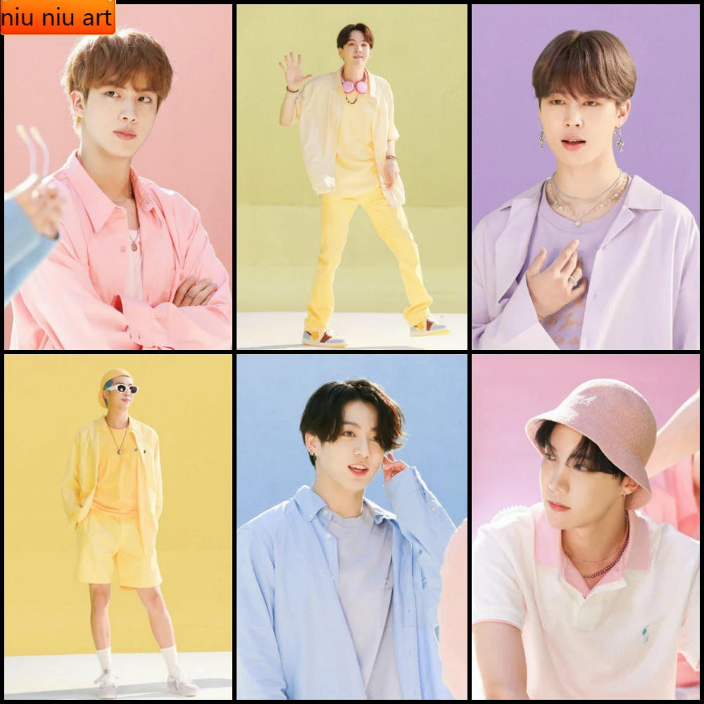 

5D DIY Korean Youth Idol Diamond Painting Diamond Mosaic Diamond Inlaid Full Diamond Embroidery Living Room Home Decoration