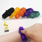 Мини-браслеты поп-фиджеты, игрушки, антистатический силиконовый браслет для мужчин и женщин, экструзионный браслет против стресса успокаивающий, игрушка в подарок