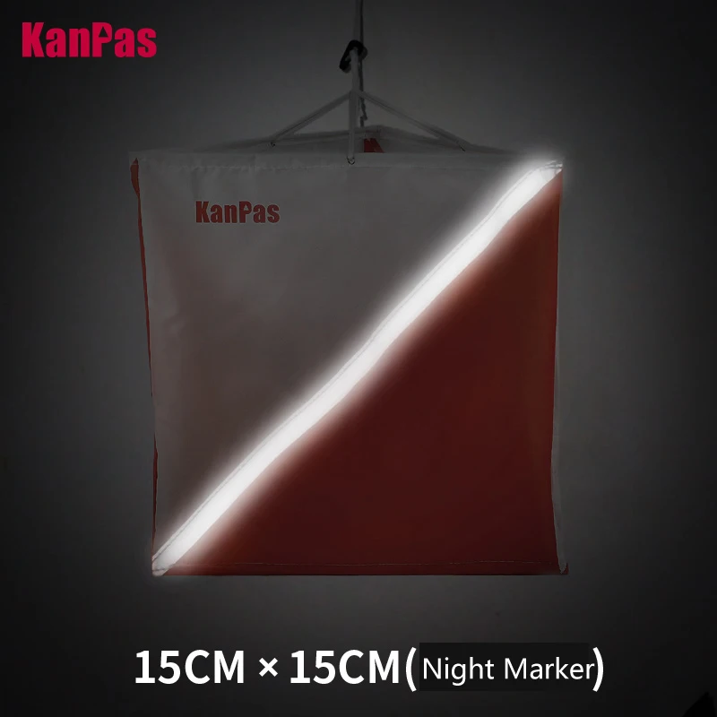 Фото Флаги-маркеры KANPAS для спортивного ориентирования, средний размер 15x15 см, 10 штук в упаковке №3