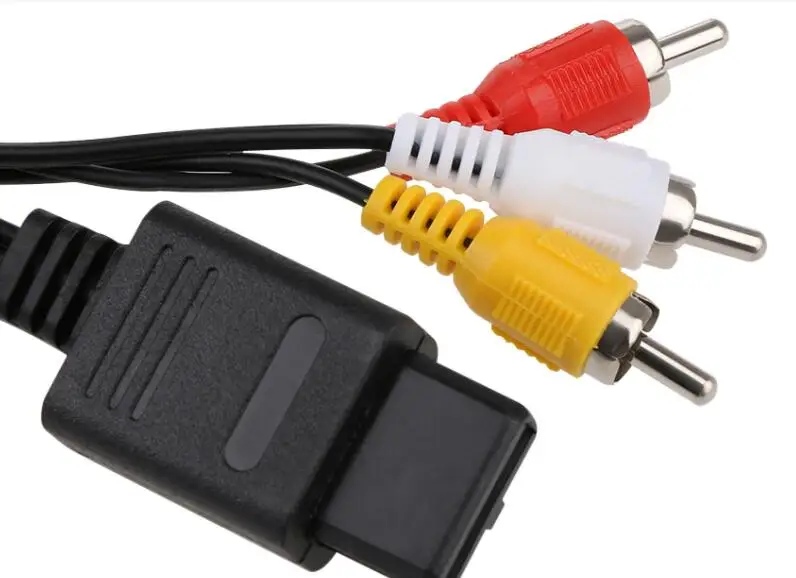 1,8 M 6FT AV tv RCA видео шнур, кабель для SNES кубик для игры для NAND N64/64 игровой av-кабель для S FC