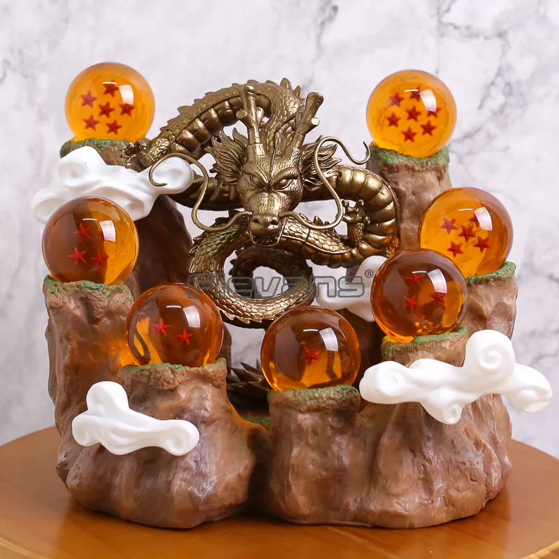 dbz shenron 7 stars crystal balls mountain stand collectible statue figure model toy free global shipping