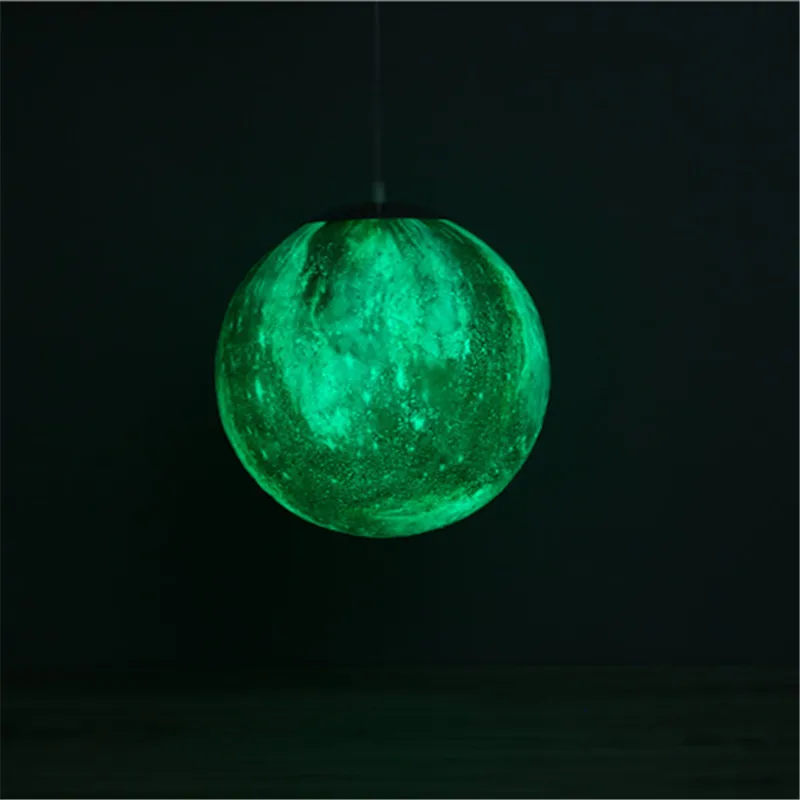 Offerte 3D Stampa Lunare Lanterna Nordic Semplice Lunare Lanterna Di Stampa Stereo Creativo Retro Personalità Di Arte Lunare Corda Lunare Lanterna