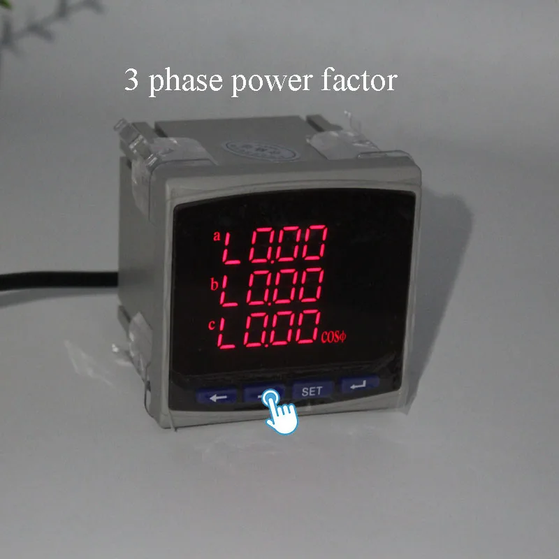 3 фазы электричества цифровой измеритель 100A 150A 200A 300A 250A Многофункциональный измеритель мощности с 3 шт. трансформаторы тока