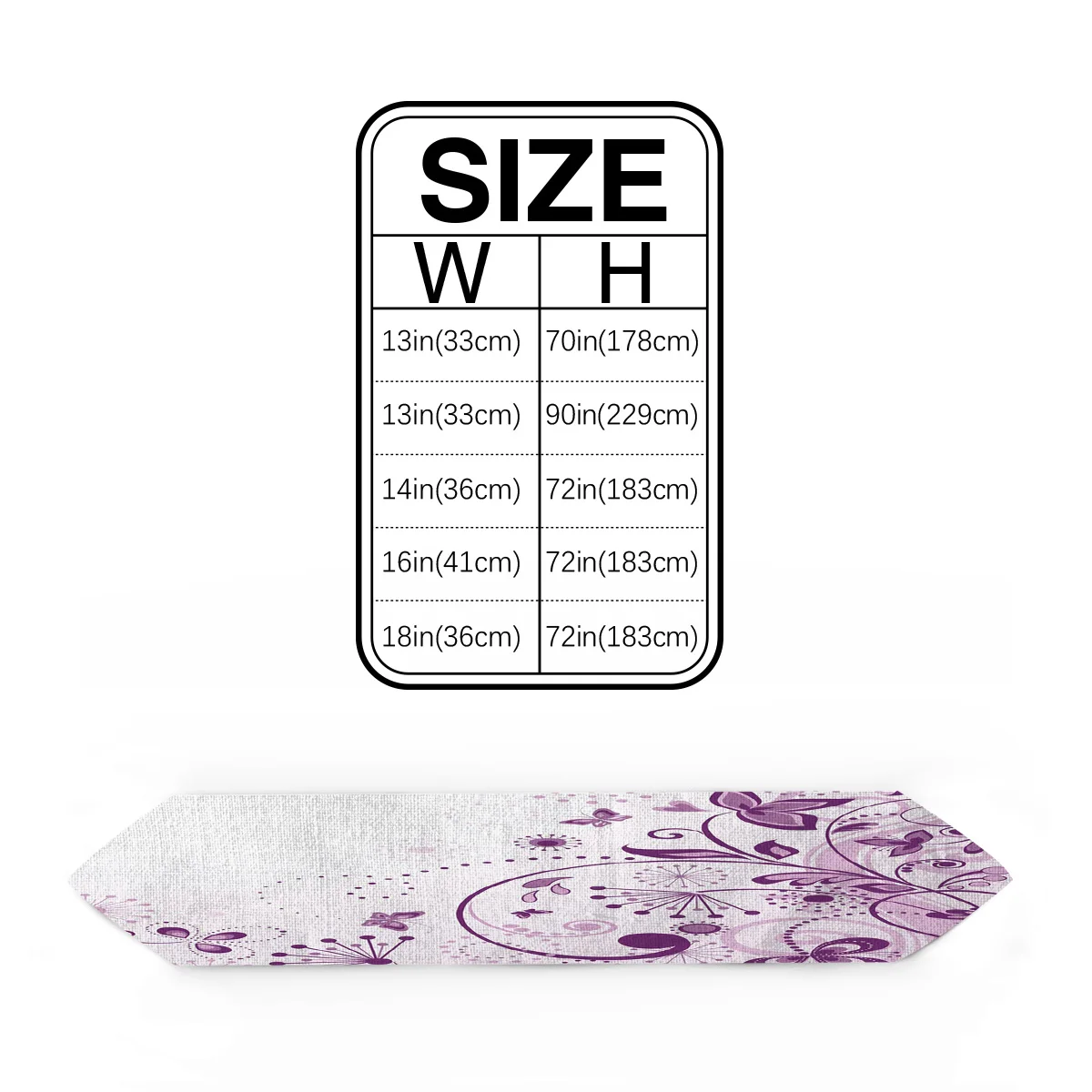 Flower Branch Bud Purple Table Runner Christmas Decorations for Home Decorarion | Дом и сад